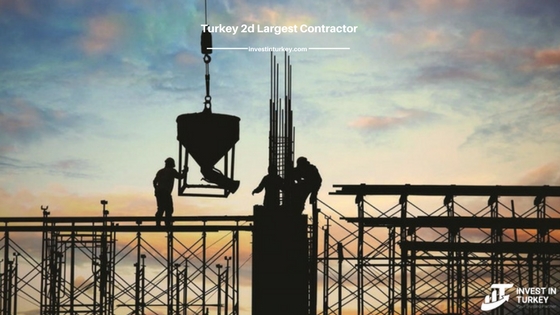Turkey - the second largest contractor in the world